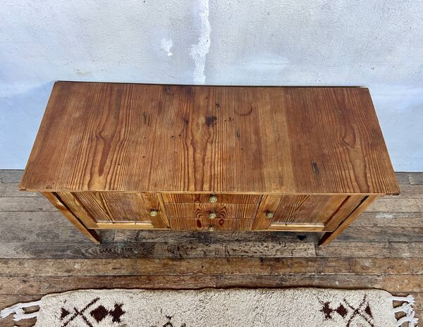 Enfilade vintage scandinave en pin