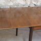 Extendable dining table "flip-top"/"wallet" Scandinavian vintage teak by Nils Jonsson for TROEDS