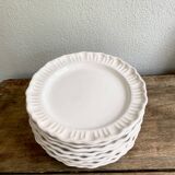 8 assiettes provençales en terre émaillée