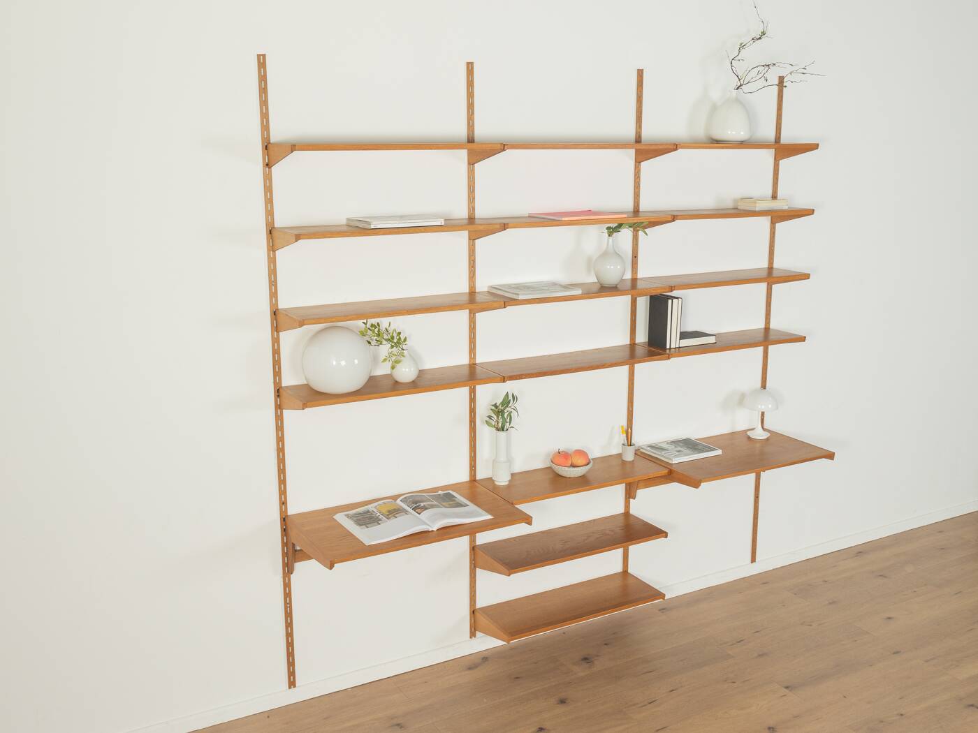 1960s wall shelf, Kai Kristiansen, FM Møbler