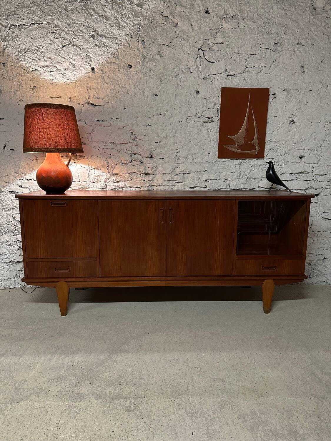 Vintage Scandinavian teak sideboard