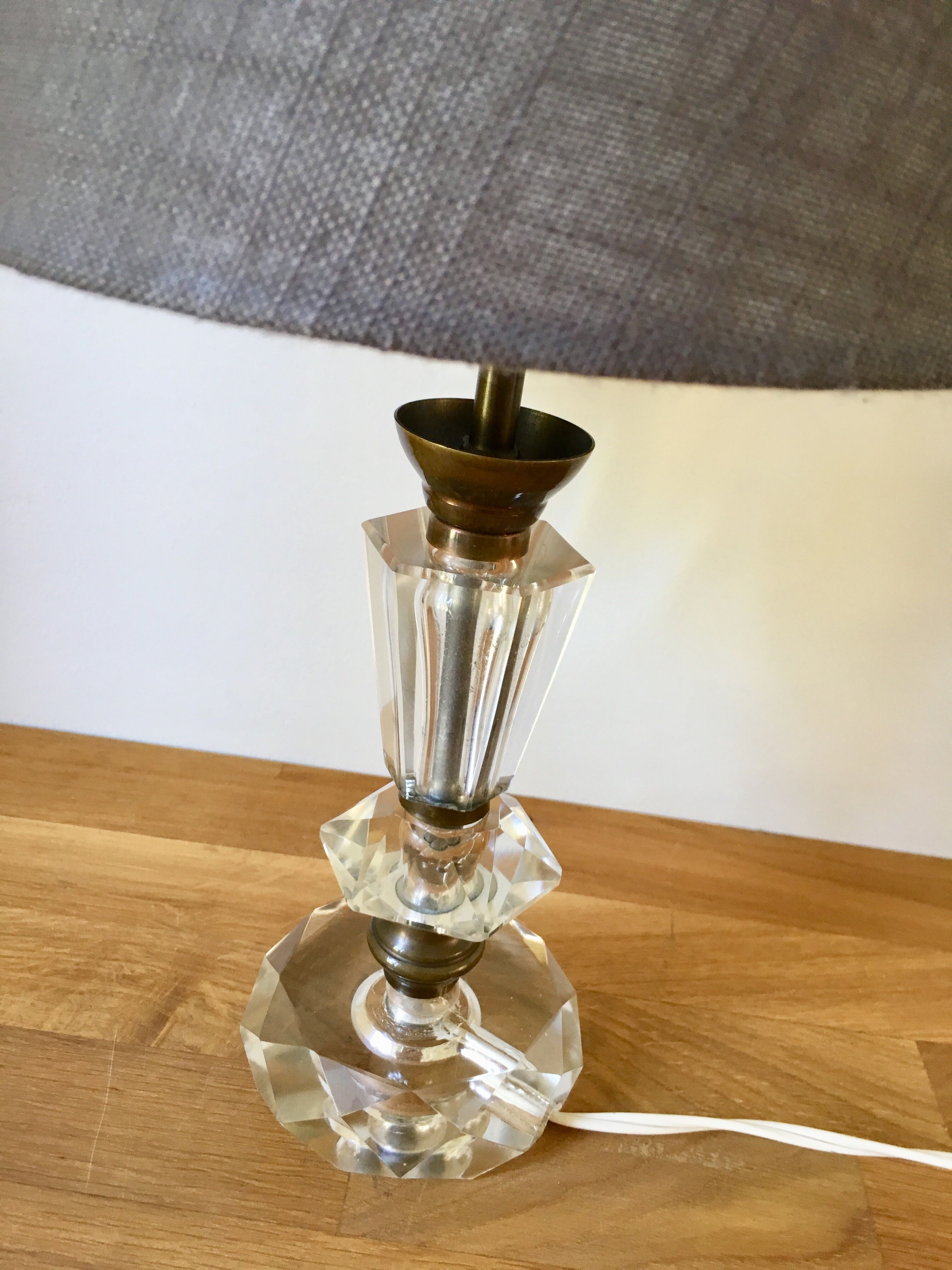 Art Deco-style crystal lamp 1930