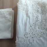Ancienne nappe + 10 serviettes linge de table