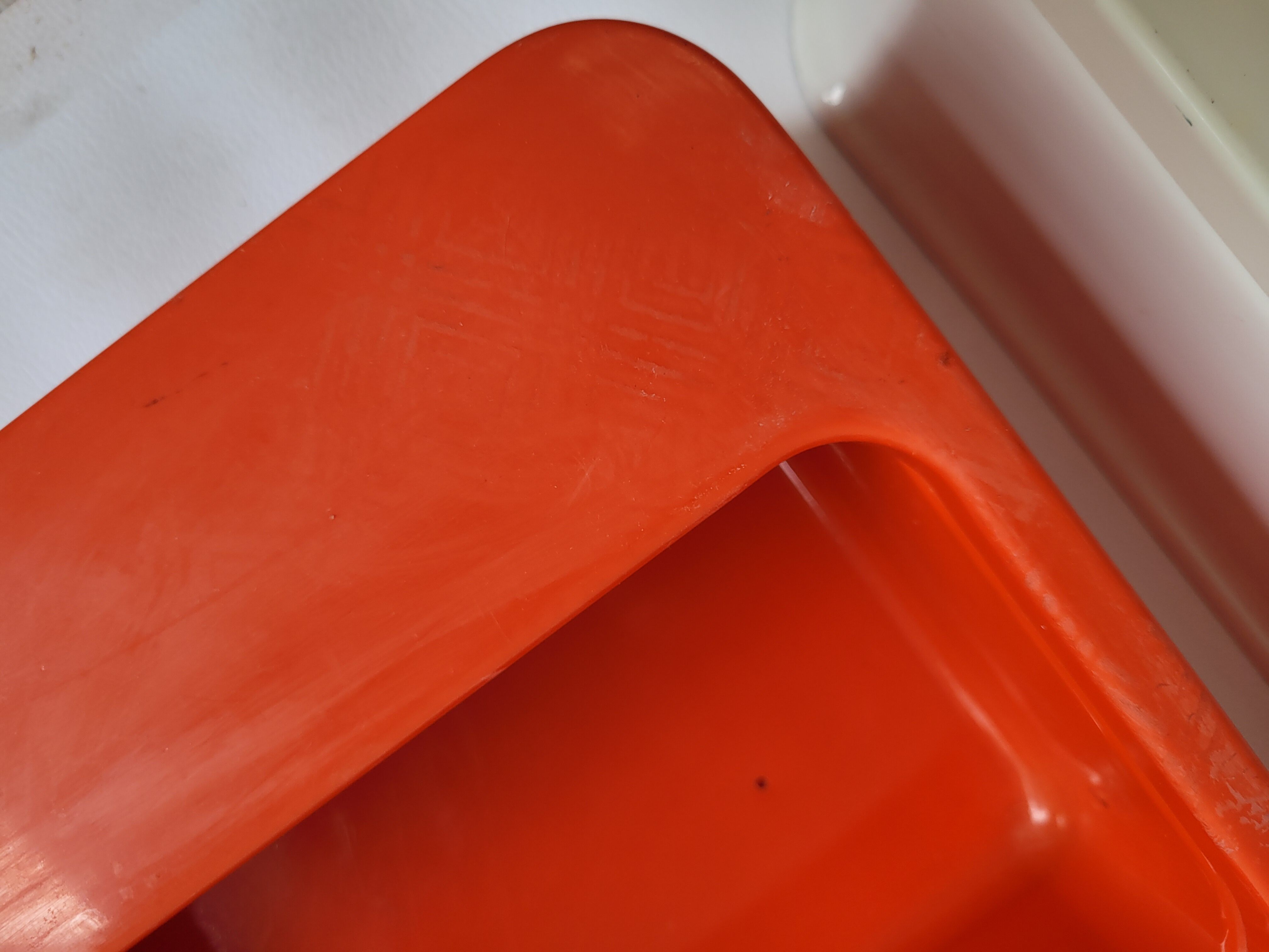 Prisunic plastic wall shelves