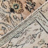 Light Blush Pink All-over Floral Vintage Rug, 188x276Cm