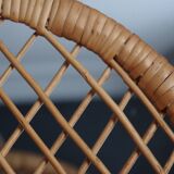 Vintage wicker and rattan
