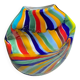 Contemporary Abstract Oval Vase in Murano Glass