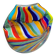 Contemporary Abstract Oval Vase in Murano Glass