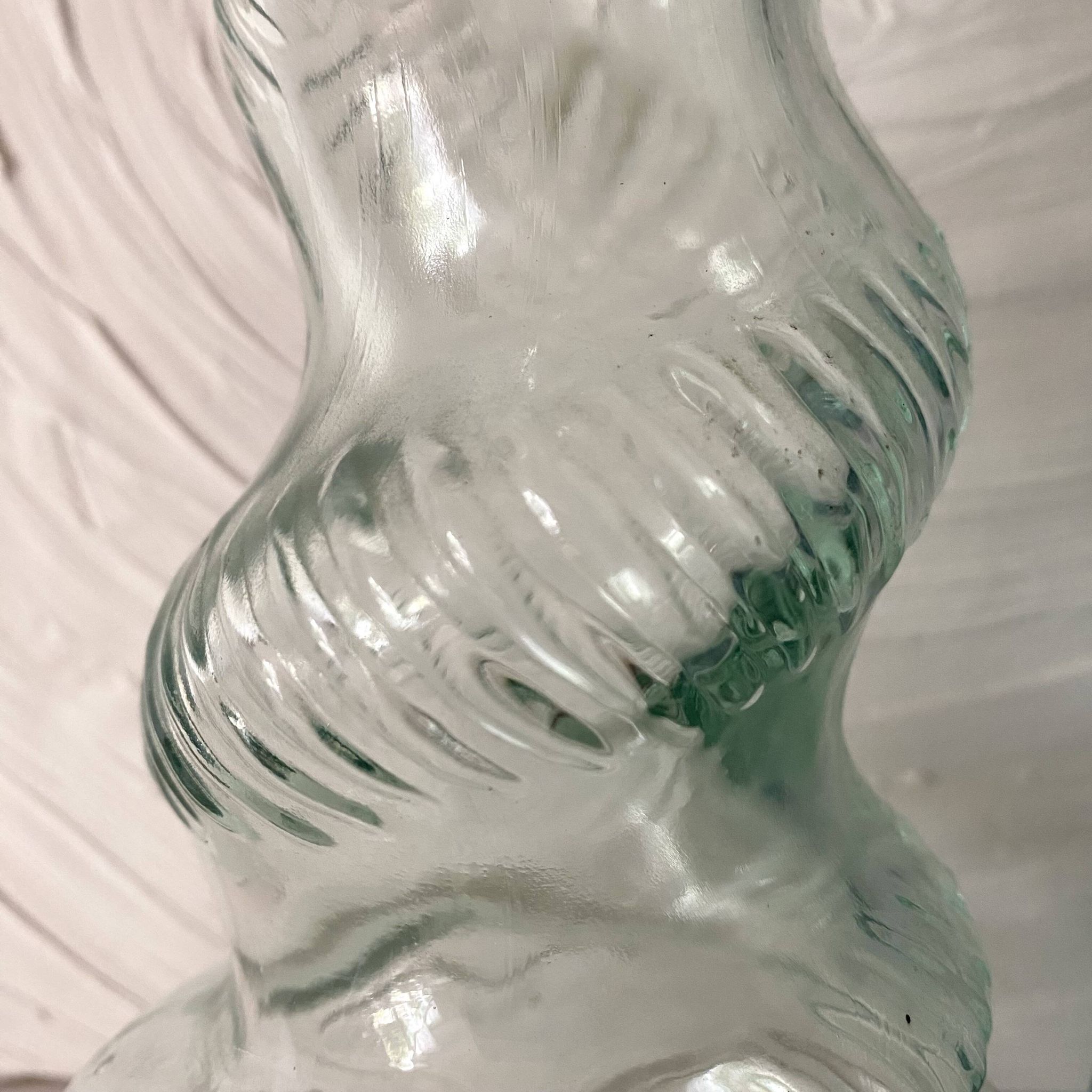 Vintage twisted Italian Empoli bottles