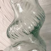 Vintage twisted Italian Empoli bottles