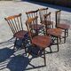 6 western beech chairs from the 1960s