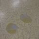 Vintage wooden table with a yellow formica top.