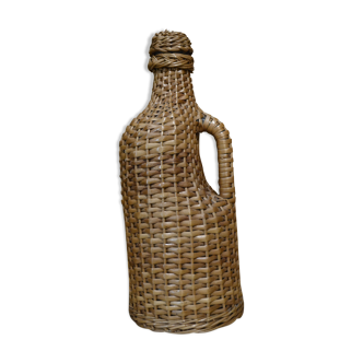 Large wicker bottle