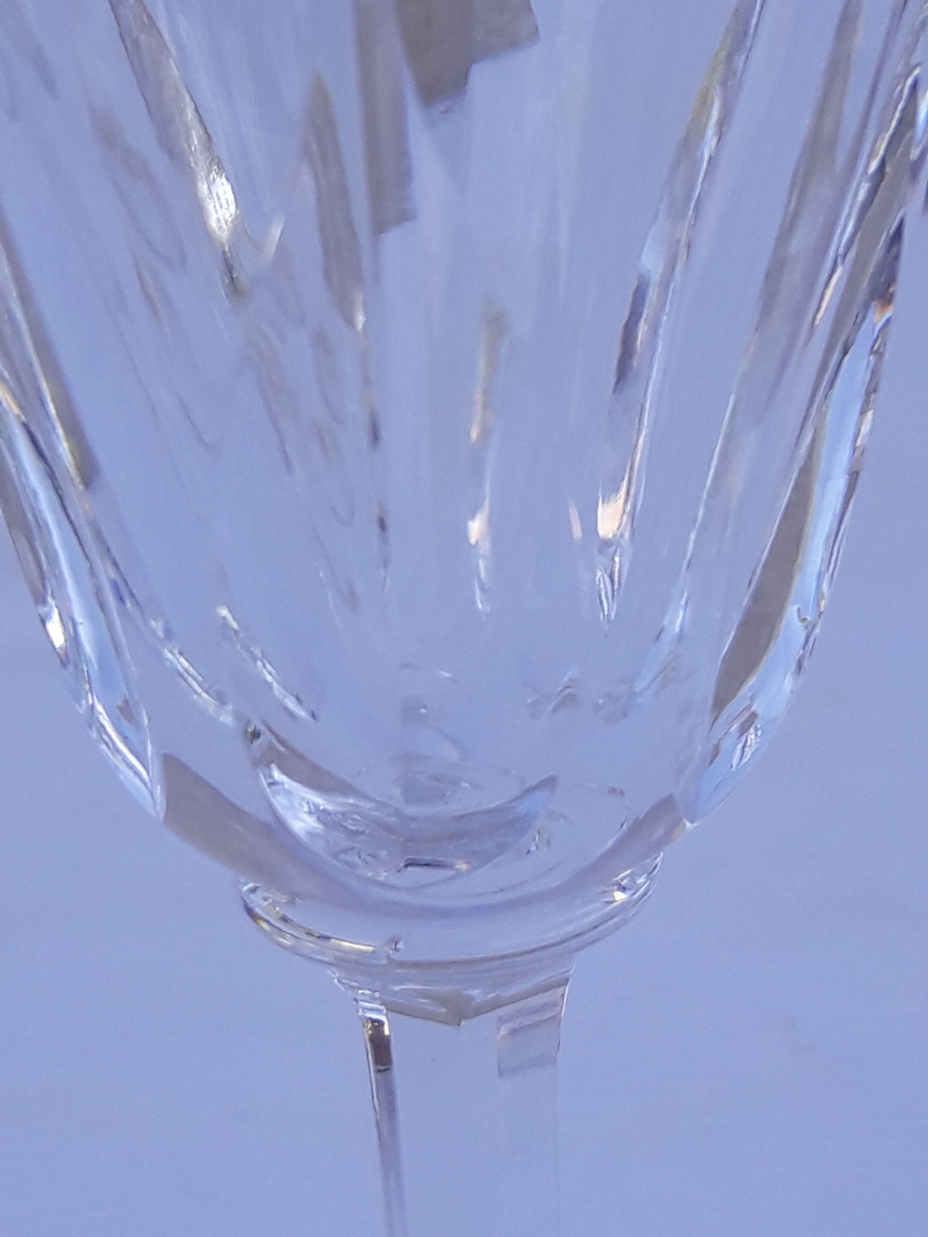 8 glasses of white wine stamped crystal Saint Louis model Cerdanya H 14 cm