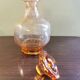 Carafe art deco orange