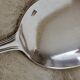Set of 6 silver metal cream spoons