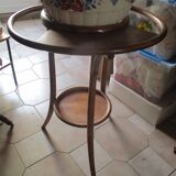 Table de toilette ancienne en bois tourne