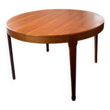 Large teak table with extensions by Jean Tricoire and Robert Vecchione