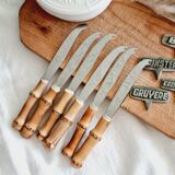 6 bamboo cheese knives