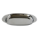Plat rectangulaire en inox, bords arrondis Design, 1970