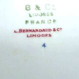 6 flat plates Bernardaud model Chantilly