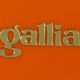Vintage ice bucket of round shape and orange Brand GALLIA