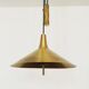 Mid Century Modern Fusijama brass pendant lamp by Th. Valentier