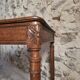 French antique writing desk in walnut, Louis XVI style, late 19th century, circa 1880–1900.