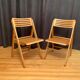 A pair of folding chairs, Netherlands, 1970s.