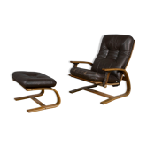 Relax armchair with footrest 1970