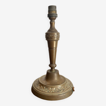 Pied de lampe en bronze