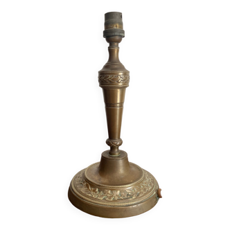 Pied de lampe en bronze