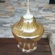Vintage glass tulip-shaped suspension