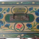 Painted wooden chest