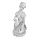 Sculpture de femme en céramique