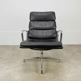 Armchair Ea 216 Eames edition Herman Miller brown leather