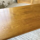 3m oak table from 1950 with its extensions