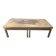 Table basse en laiton gravé vintage, années 1970