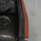 Black cow leather armchair in Art Deco design