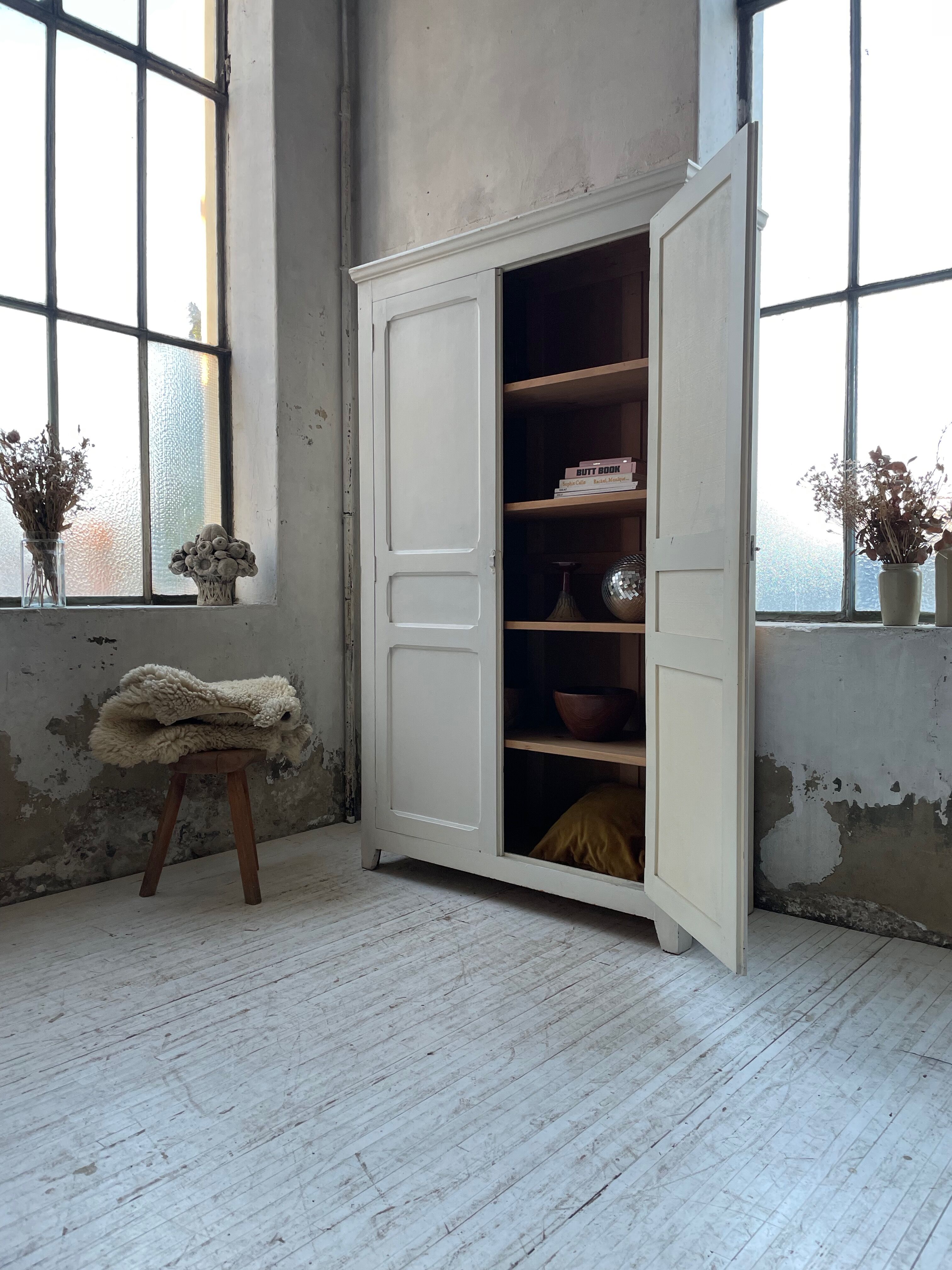 White cutter cabinet