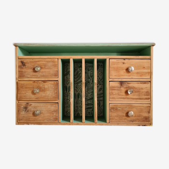 Furniture with solid wood lockers