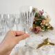 6 verres à eau cristal ciselé français