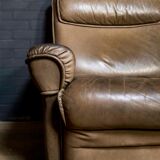 Vintage elements sofa with matching hocker and armchair