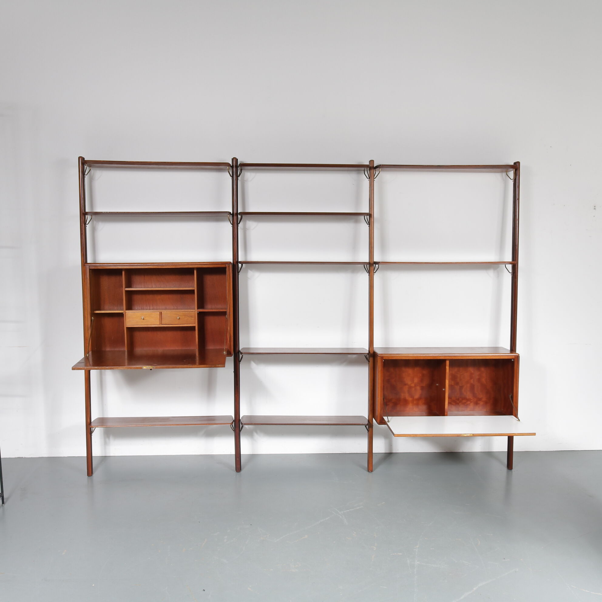 Bibliothèque conçue par William Watting, fabriqué par Scanflex Pays-Bas 1960
