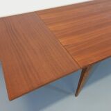 Vintage rustic scandinavian style dining table from 50s 60s in teak and oak