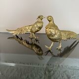 Decorative brass pheasants from the 70s (X2)