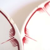 Lot 5 soup plates red decor