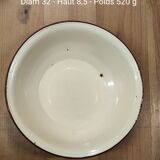 Enamelled metal bowl