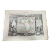 Ancienne carte illustrée d’Afrique