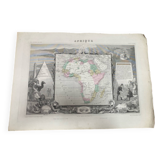 Old illustrated map of Africa